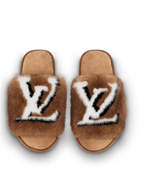 louis vuitton slip ons|louis vuitton fuzzy slippers.